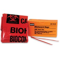 Honeywell 21602 North 24" X 23" 7 Gallon Red Biohazard Bag In Orange Box With Twist Ties(2 Per Box)
